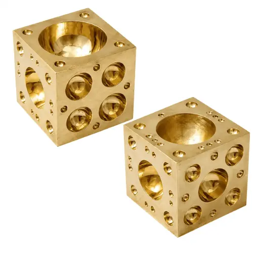 Brass Dapping Block 2-1/2” x 2-1/2” DAP-007