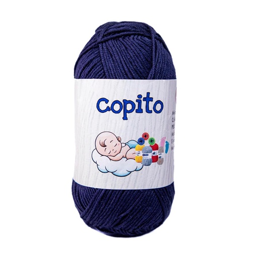 [32589] Madeja hilo copito 100% acrilico azul oscuro 2869 x 100g