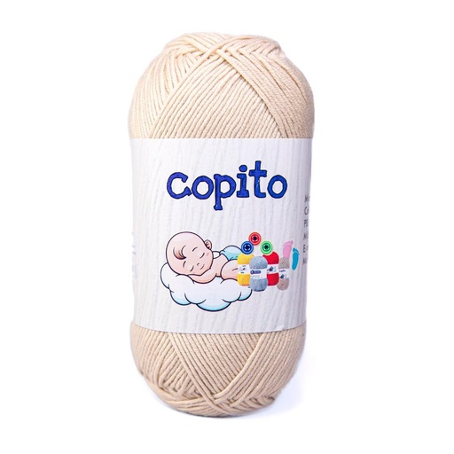 [32590] Madeja hilo copito 100% acrilico beige 139 x 100g