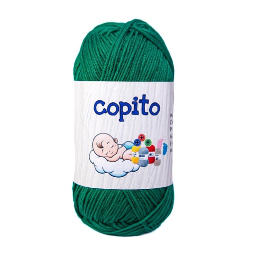 [32592] Madeja hilo copito 100% acrilico verde 65 x 100g