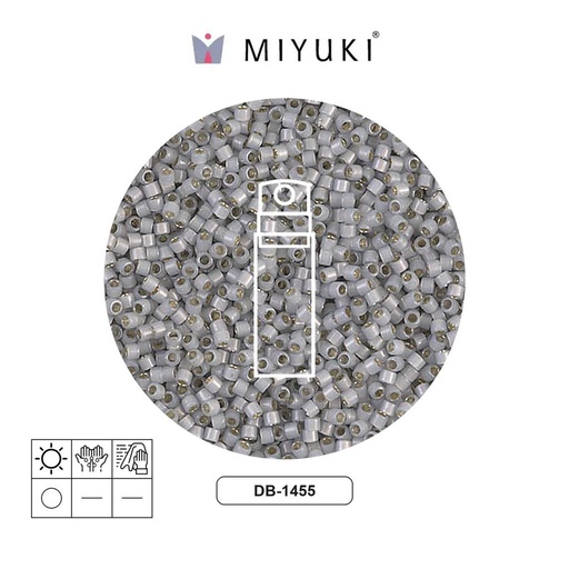 [18766] Miyuki delica 11/0 DB1455 silver lined light smoke opal x 10g