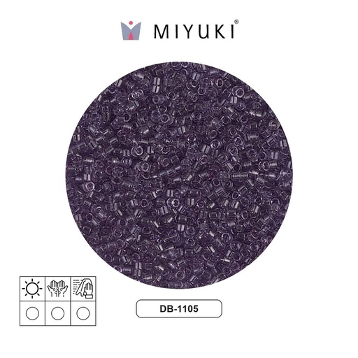 [27074] Miyuki delica 11/0 DB1105 transparente claro amethyst x 50g