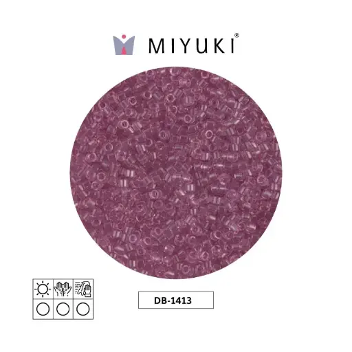 [21421] Miyuki delica 11/0 DB1413 transparent light rose x 50g