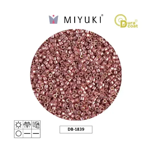 [27221] Miyuki delica 11/0 DB1839 galvanizado oscuro coral duacoat x 50g