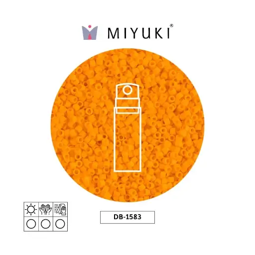 [01639] Miyuki delica 11/0 DB1583 opaque matte mandarin x 10g