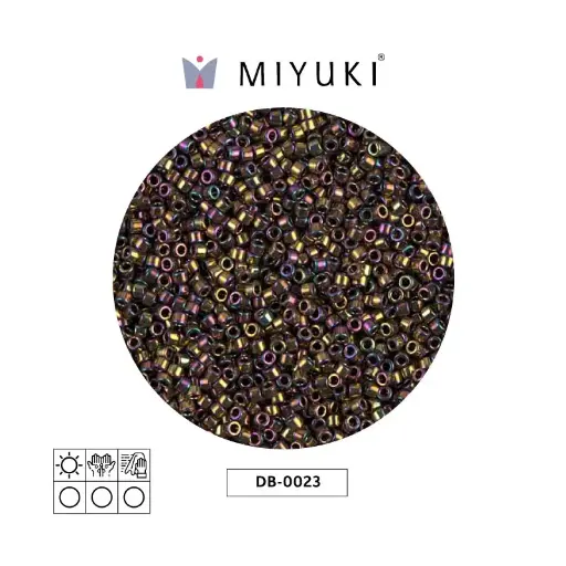 [07827] Miyuki delica 11/0 DB0023 metalizado claro bronce AB x 50g