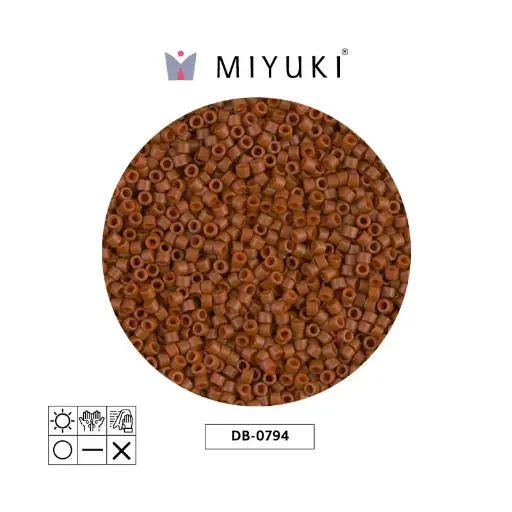 [29179] Miyuki delica 11/0 DB0794 mate opaco sienna x 50g