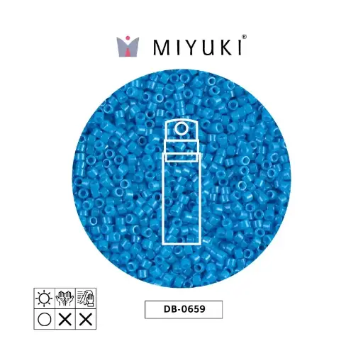 [23567] Miyuki delica 11/0 DB0659 opaco oscuro azul turquesa azul x 10g