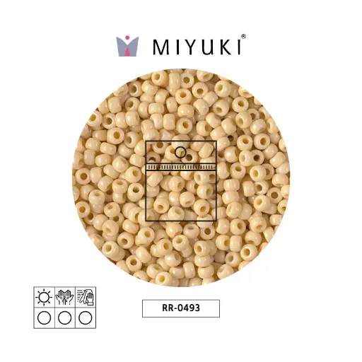 [07270] Mostacilla Miyuki rocalla 8/0 RR0493 opaco claro beige x 25g