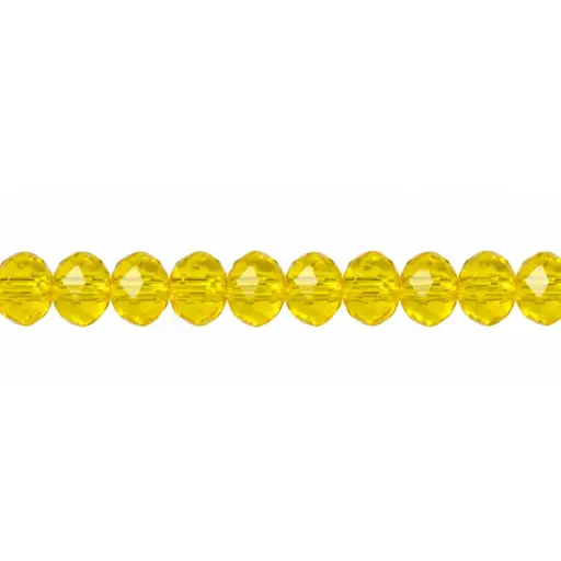 [16986] Murano rondela facetada 2mm light topaz 16 x aprox132unds