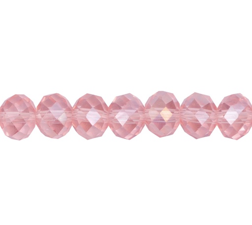 [02297] Murano rondela facetada 6mm rosaline 38AB x aprox 80unds