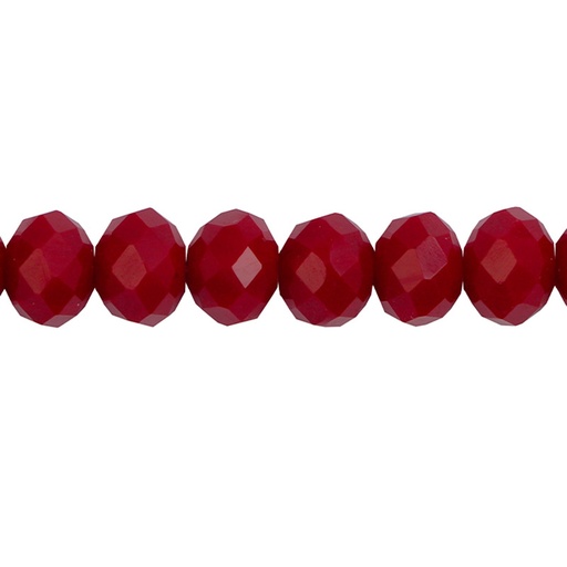 [04576] Murano rondela facetada 8mm coral 81 x 72unds