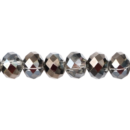 [14833] Murano rondela facetada 8mm vitrail light 135 x 72unds