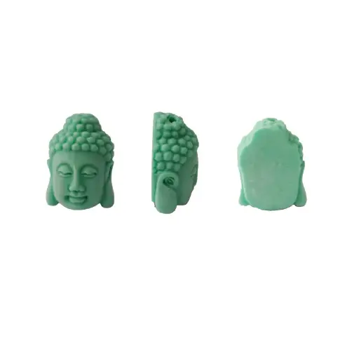 [19736] Buda turquesa mate 11x15mm x und