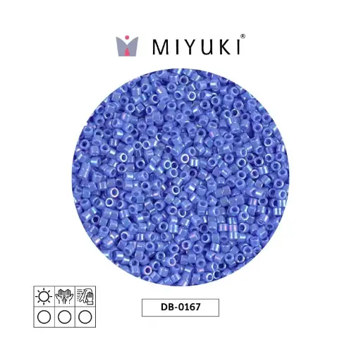 [23565] Miyuki delica 11/0 DB0167 opaque medium blue AB x 50g