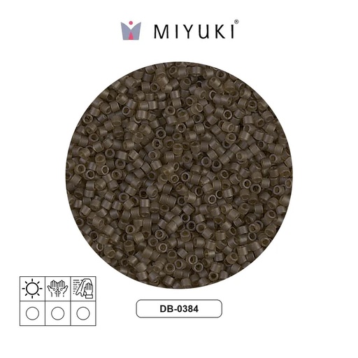 [21412] Miyuki delica 11/0 DB0384-1 transparent smoky quartz satin x 50g