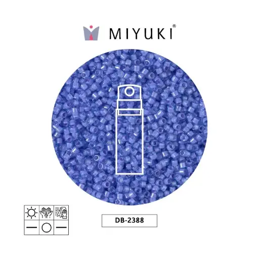 [20977] Miyuki delica 11/0 DB2388 color lined lavender x 10g