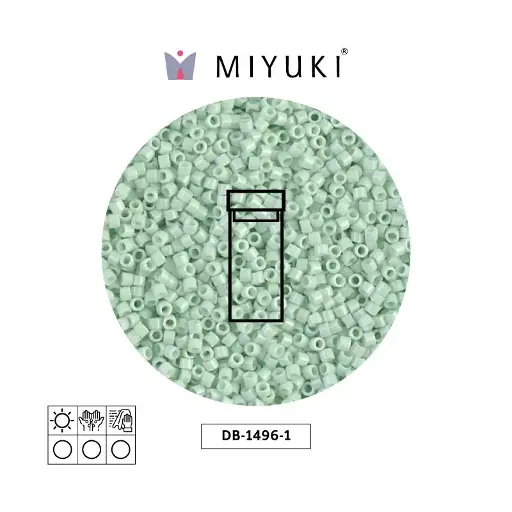 [21803] Miyuki delica 11/0 DB1496-1 opaco claro verde menta x 3g