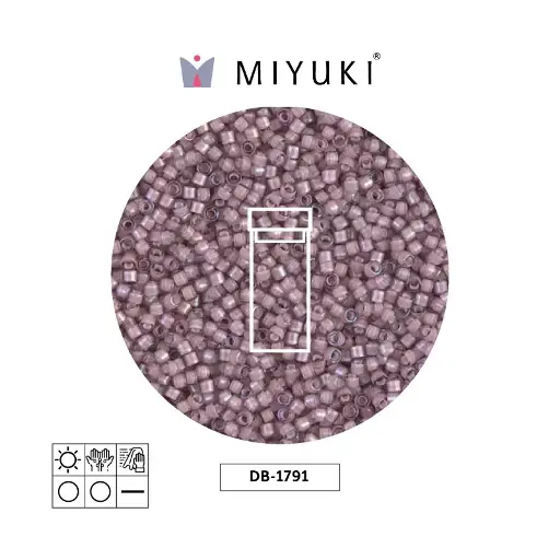 [23066] Miyuki delica 11/0 DB1791 white amethyst AB x 3g