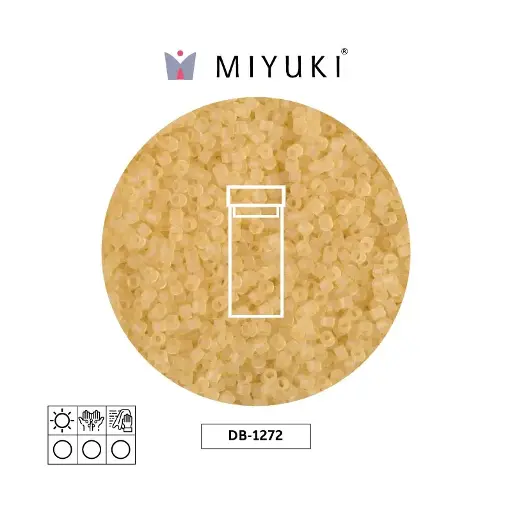 [23290] Miyuki delica 11/0 DB1272 transparent matte light straw x 3g