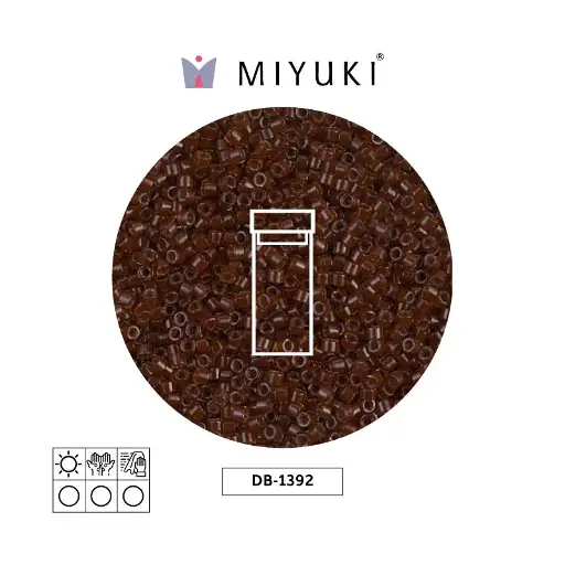 [21766] Miyuki delica 11/0 DB1392 oscuro cafe forrado rootbeer x 3g