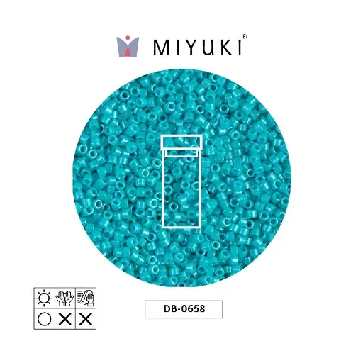[21866] Miyuki delica 11/0 DB0658 opaco azul turquesa x 3g