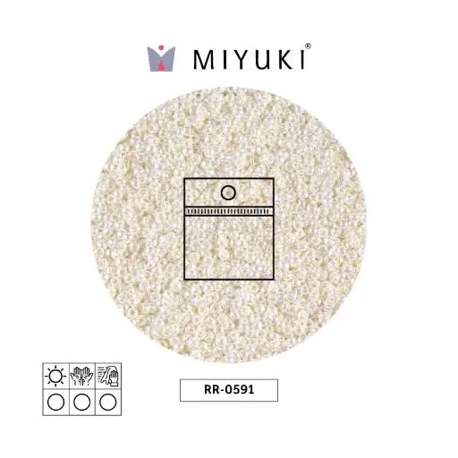 [20795] Mostacilla Miyuki rocalla 15/0 RR0591 marfil perla x 25g