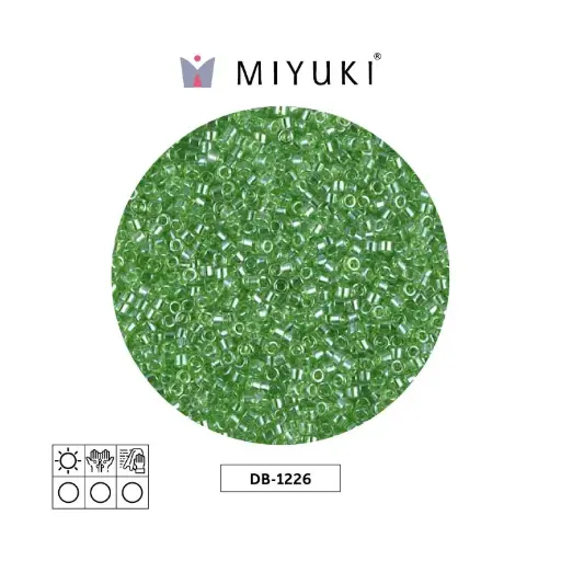 [07795] Miyuki delica 11/0 DB1226 transparent lime luster x 50g