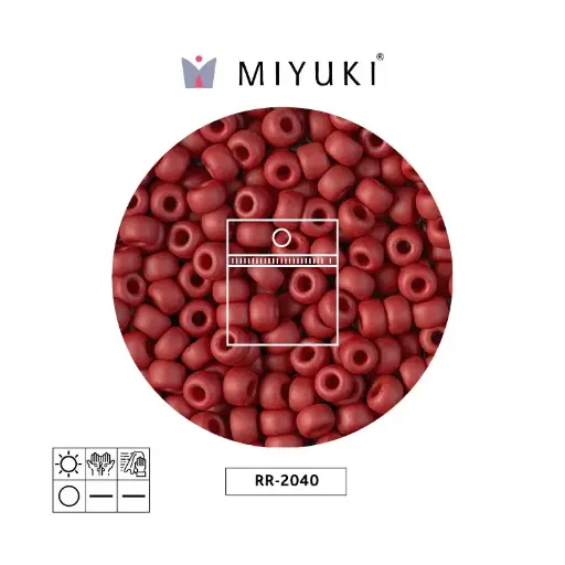 [05734] Mostacilla Miyuki rocalla 6/0 RR2040 opaco sultana mate x 25g