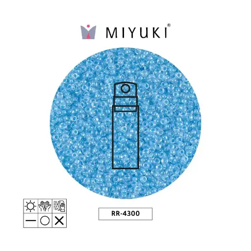[25137] Mostacilla Miyuki rocalla 15/0 RR4300 neon ocean azul x 10g