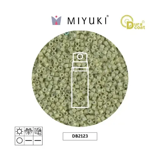 [25591] Miyuki delica 11/0 DB2123 opaco fennel Duracoat x 10g