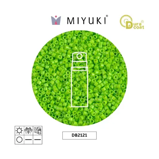 [28829] Miyuki delica 11/0 DB2121 Duracoat opaco teñido x 10g