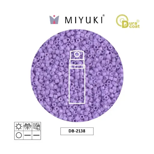 [23318] Miyuki delica 11/0 DB2138 opaco columbine x 10g
