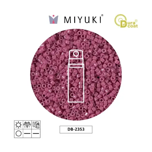 [18053] Miyuki delica 11/0 DB2353 opaco cherry blossom Duracoat x 10g