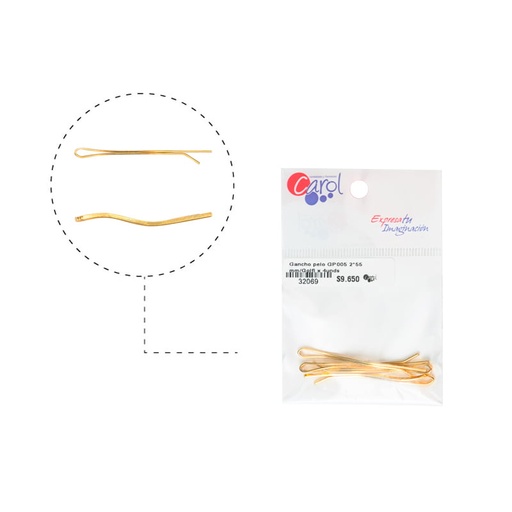 Gancho pelo GP005 2*55 mm/Golfi x 4unds