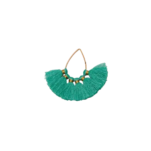 Borla 1.5cm gota 14x22mm  turquesa Q1-26 x und