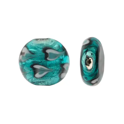 [05589] Vidrio hindu 3280 redondo planoblue zircon 20mm VZM-807 x und
