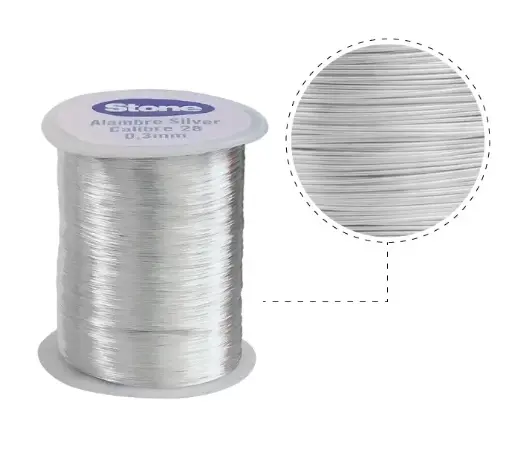 Hilo silver stone N.28 0.30mm x Kg (1.890m aprox)