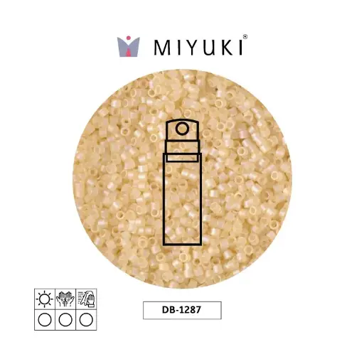 [12651] Miyuki delica 11/0 DB1287 claro beige lusterr mate x 10g