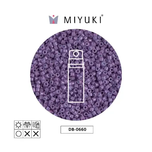 [29607] Miyuki delica 11/0 DB0660 opaco lila x 10gr
