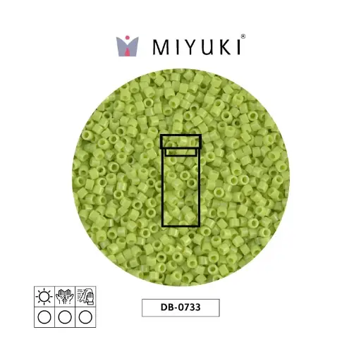 [18779] Miyuki delica 11/0 DB0733 verde chartreuse opaco x 3g