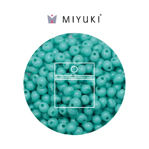 [24474] Miyuki drop beads 2.8mm DP0012l opaco caribe azul verdoso x 25g