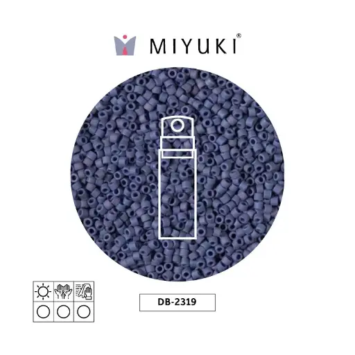 [13911] Miyuki delica 11/0 DB2319 opa glazed azul AB x 10gr