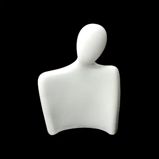 Busto exhibidor collar M 19x24cm x und