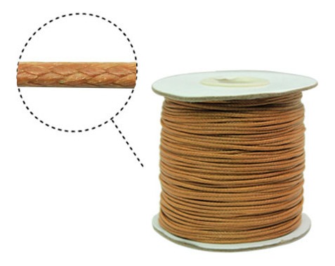 [15411] Cordon vibora 1mm 154 cafe claro x rollo 160m
