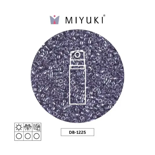 [29894] Miyuki delica 11/0 DB1225 transparent light amethyst luster x 10g
