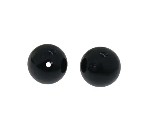 [24046] Perla sintetica redonda 8mm jet mate A-72 x 100unds