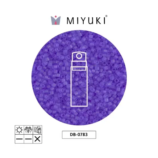 [32681] Miyuki delica 11/0 DB0783 mate transparente morado x 10g
