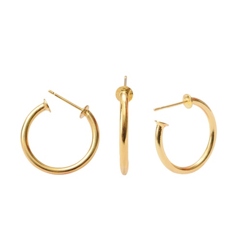 [11616] Candonga con poste FYF H022 2.0x0.2mm/rodio x par