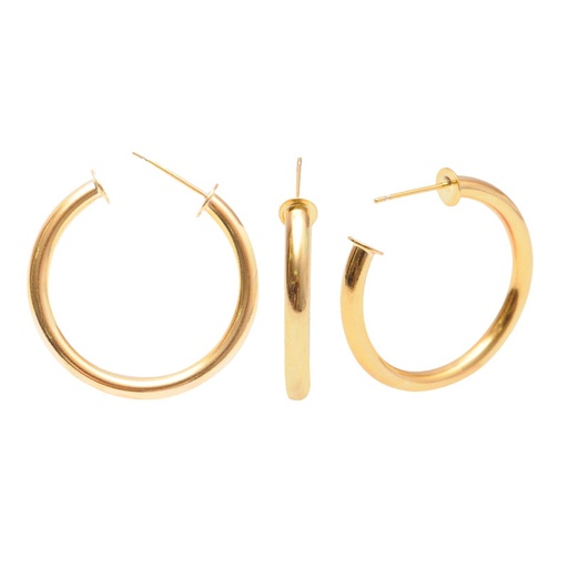 [11812] Candonga con poste FYF H043 2.5x0.4mm/rodio x par